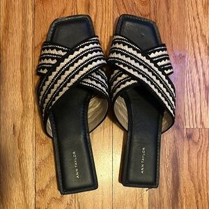 Ann Taylor Black and White Women's Sandals